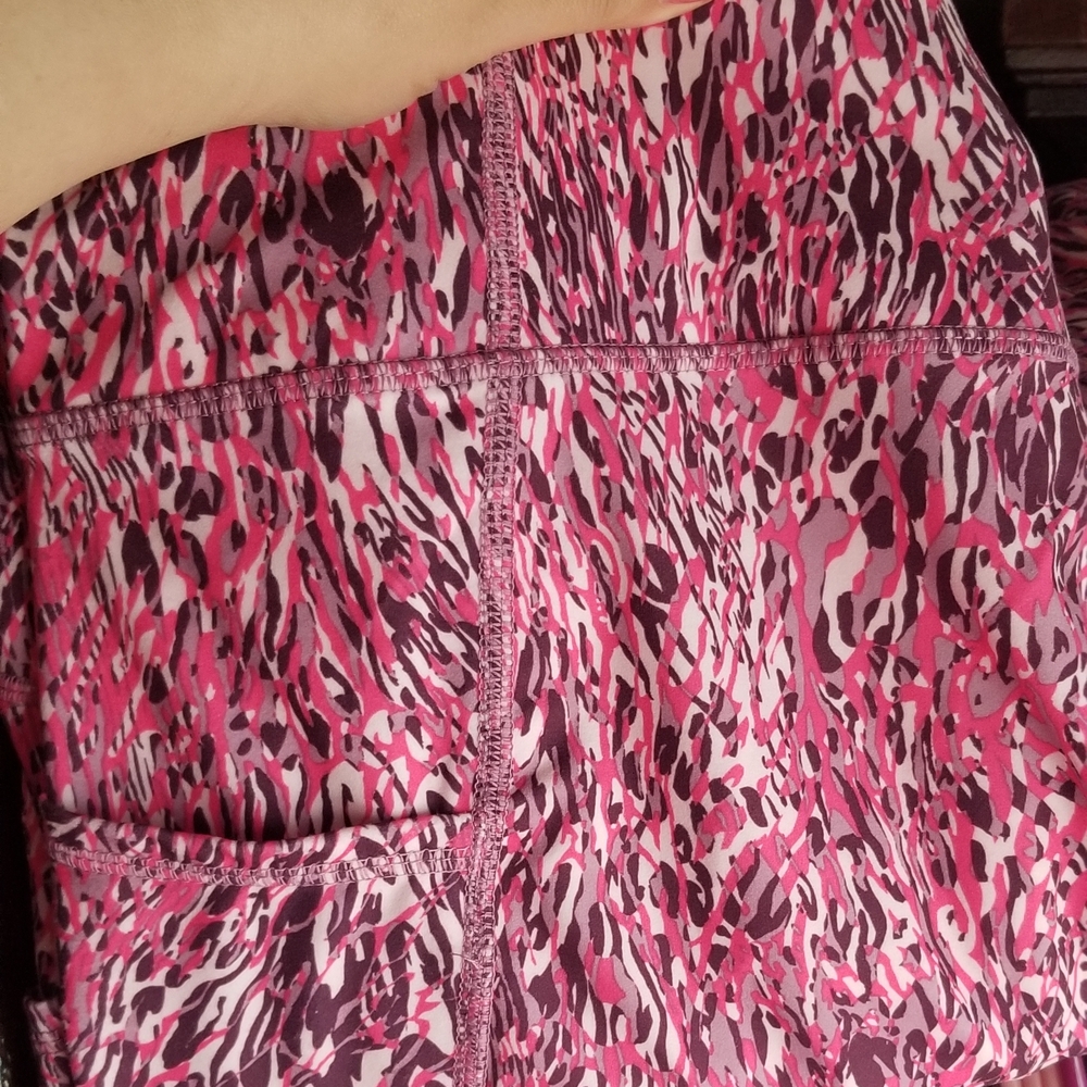 💗💜NWT Avia Women's Fashion Performance Leggings With Side Pokets-Pinkpurpl XXL - Picture 8 of 8